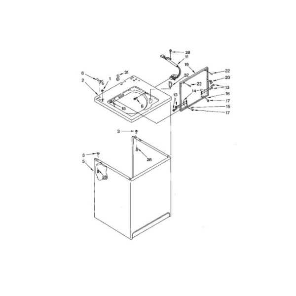 top loading whirlpool washer parts diagram