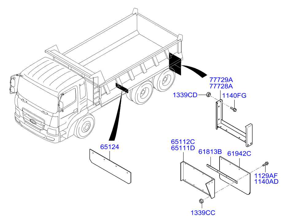 truck body parts diagram