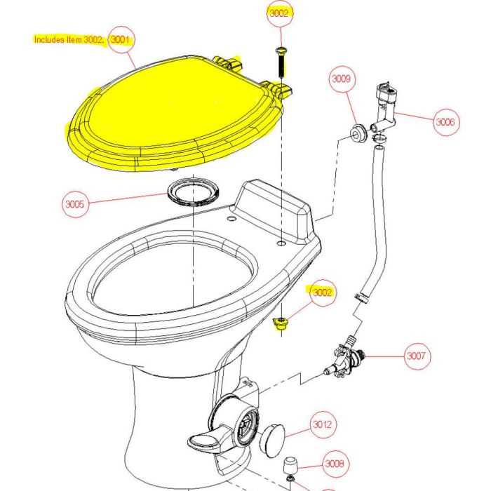 dometic 300 rv toilet parts diagram