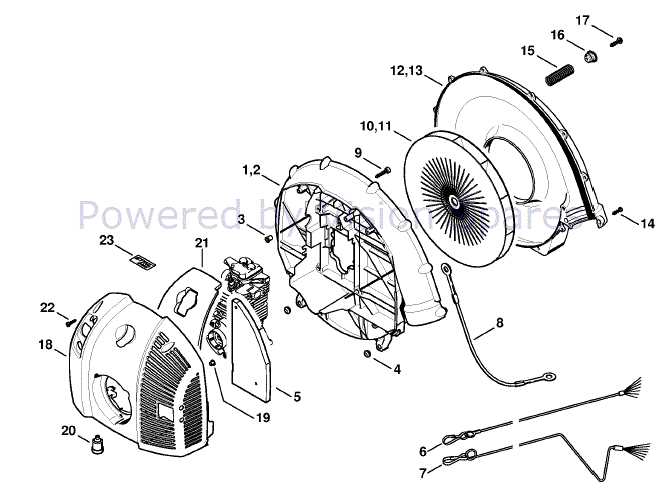 stihl backpack blower parts diagram