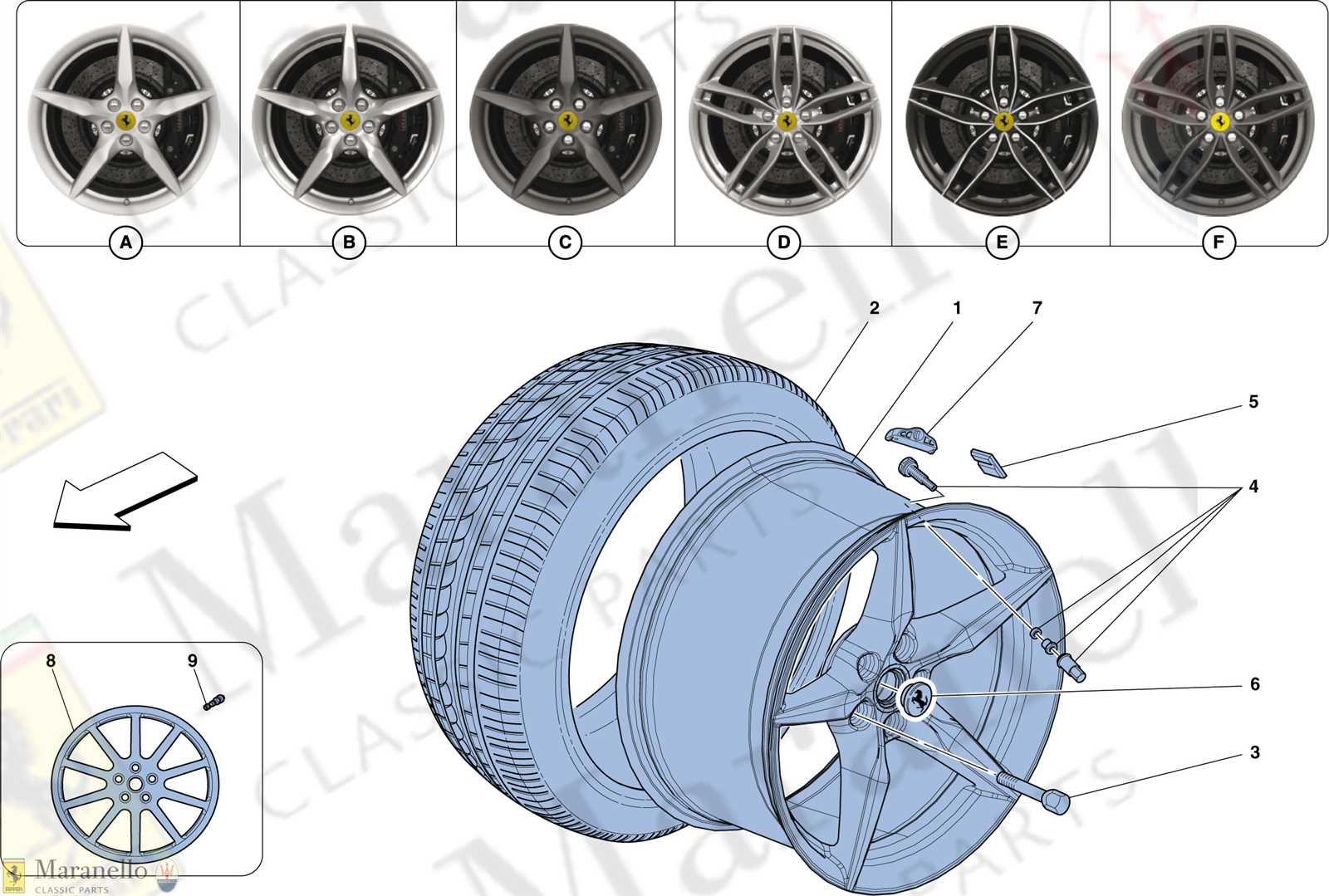 car wheel parts diagram