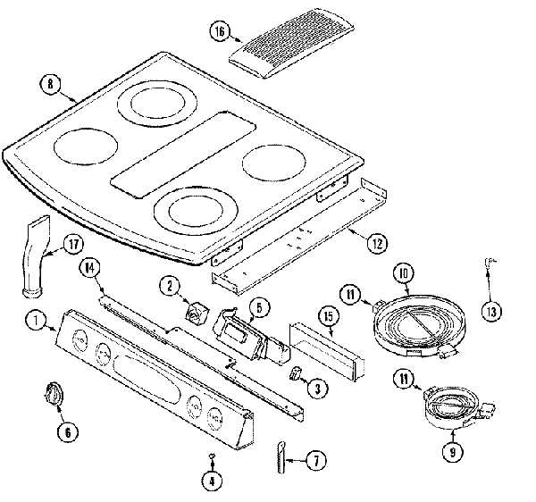 whirlpool electric range parts diagram