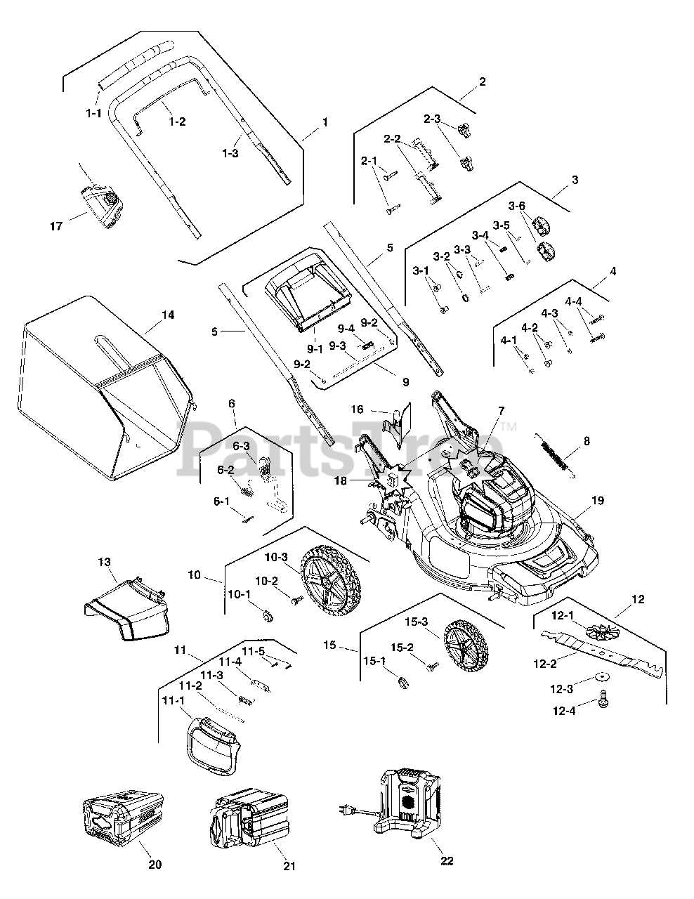 craftsman leaf blower parts diagram