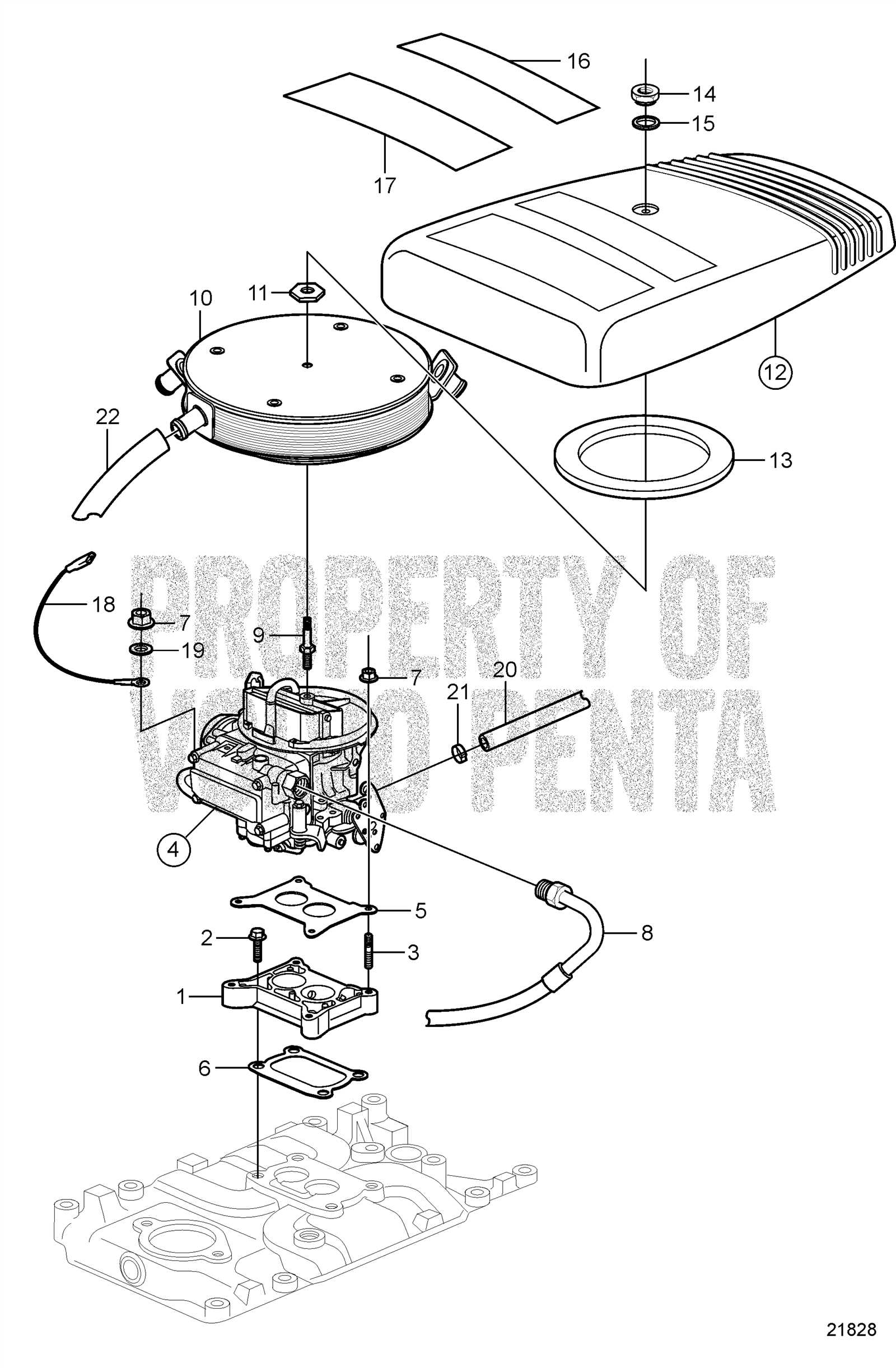 volvo penta 4.3 gl parts diagram