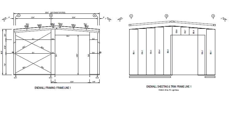 metal building parts diagram