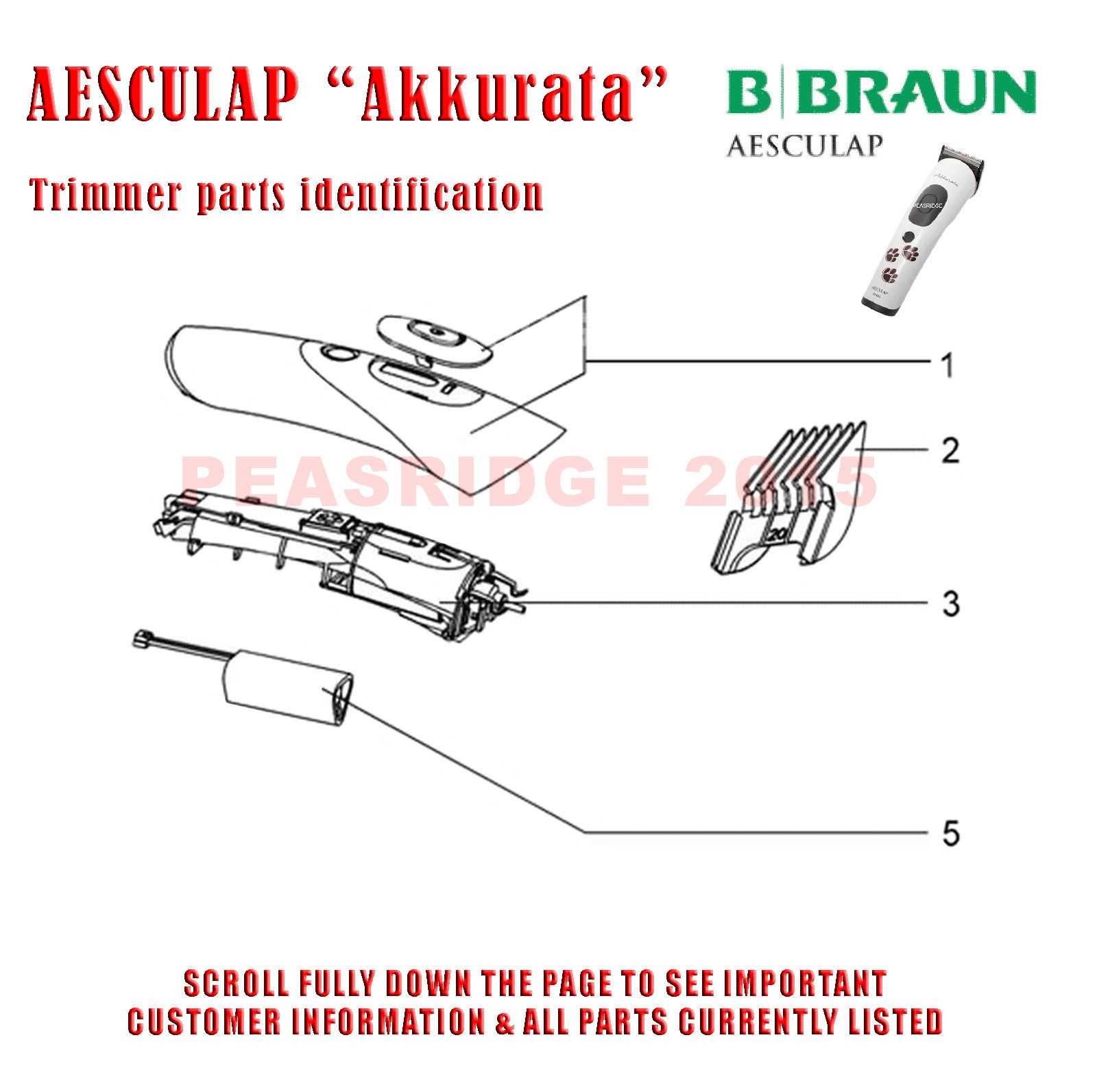 wahl trimmer parts diagram