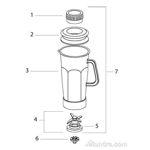 waring blender parts diagram