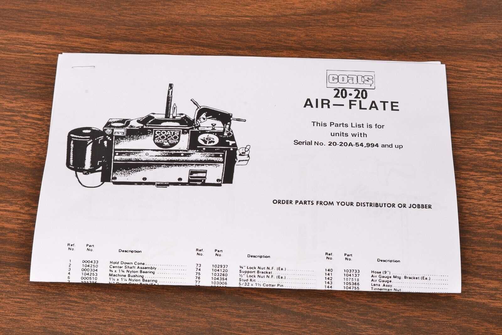 coats 70x ah 3 parts diagram