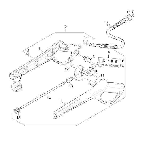 trigger pressure washer gun parts diagram