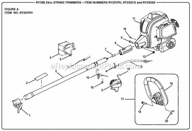 weedeater parts diagram