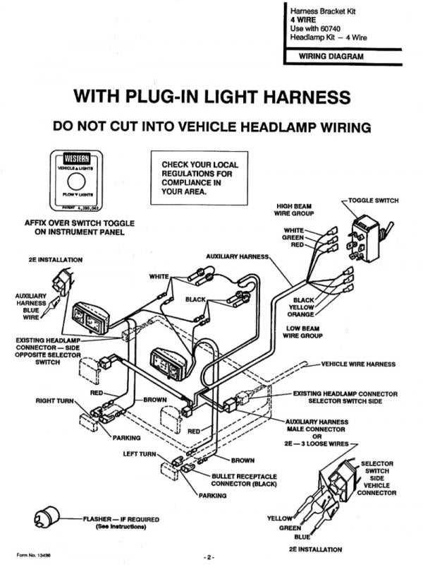 western unimount plow parts diagram