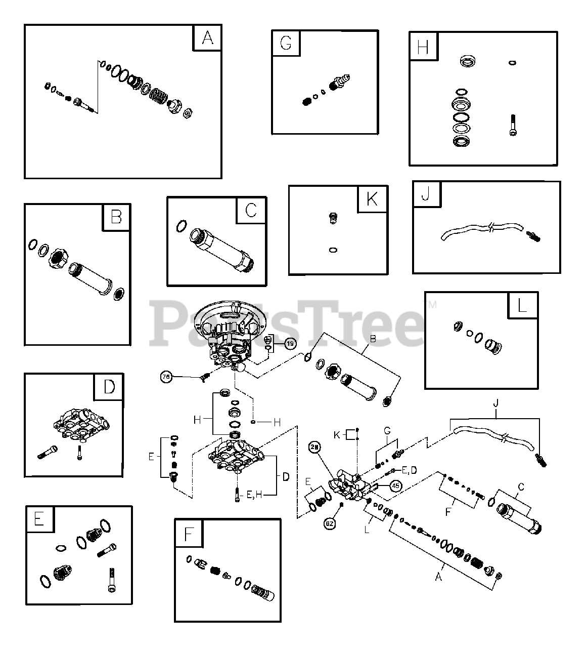 troy bilt pressure washer parts diagram