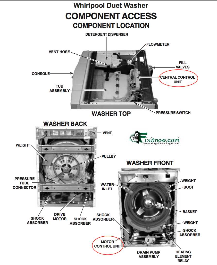 whirlpool cabrio washing machine parts diagram