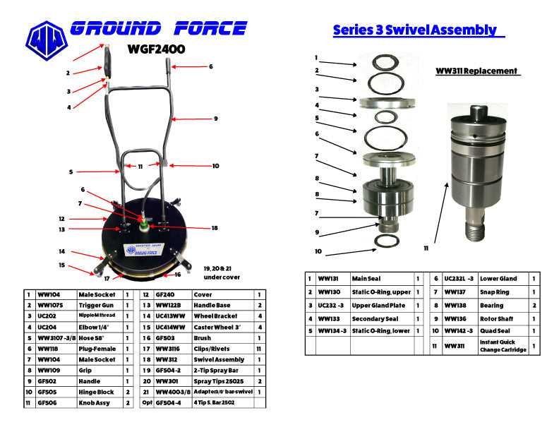 clean force 1800 parts diagram