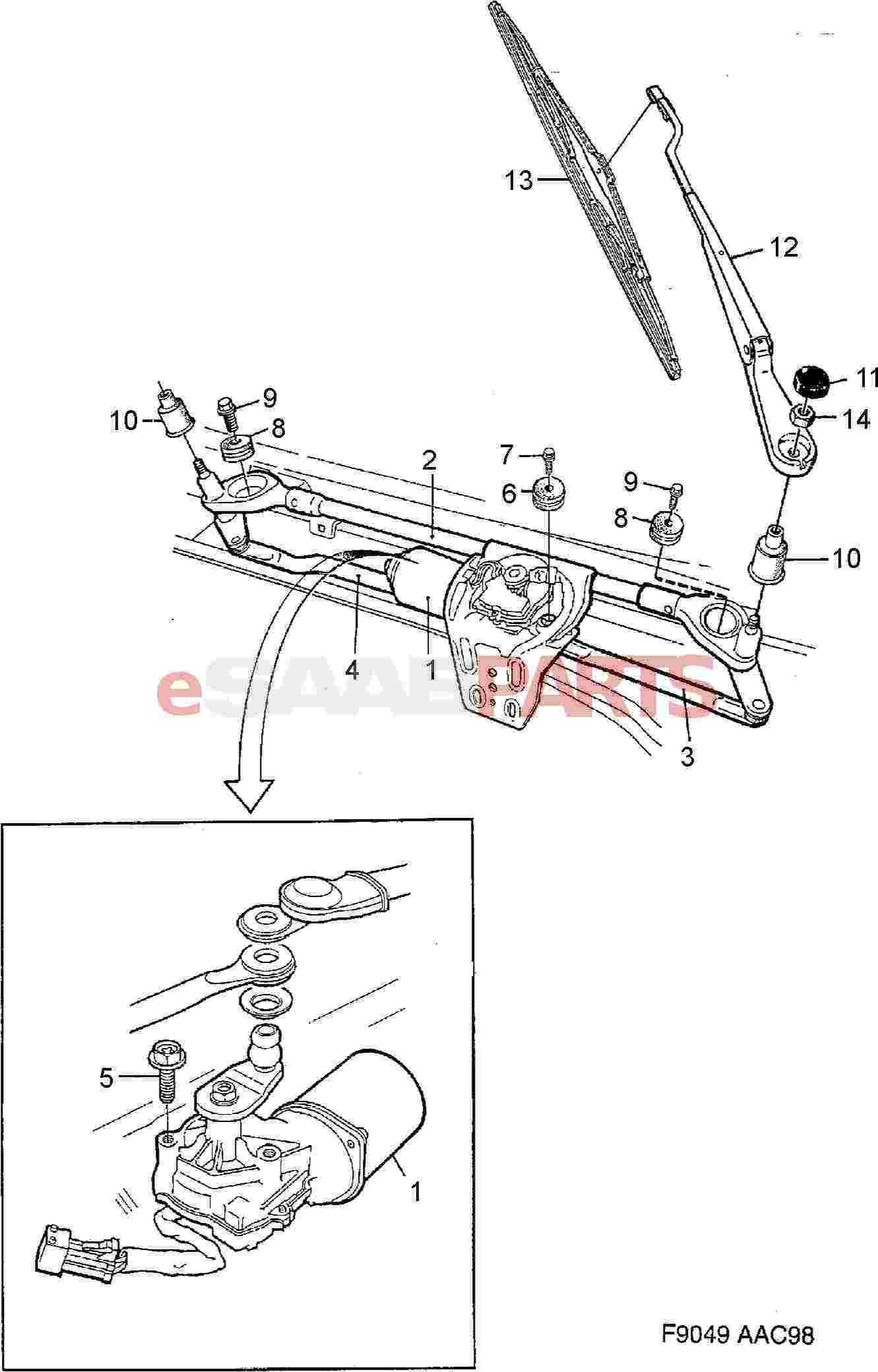 wiper linkage windshield wiper parts diagram