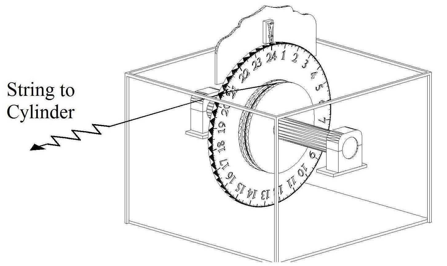 mechanical clock parts diagram