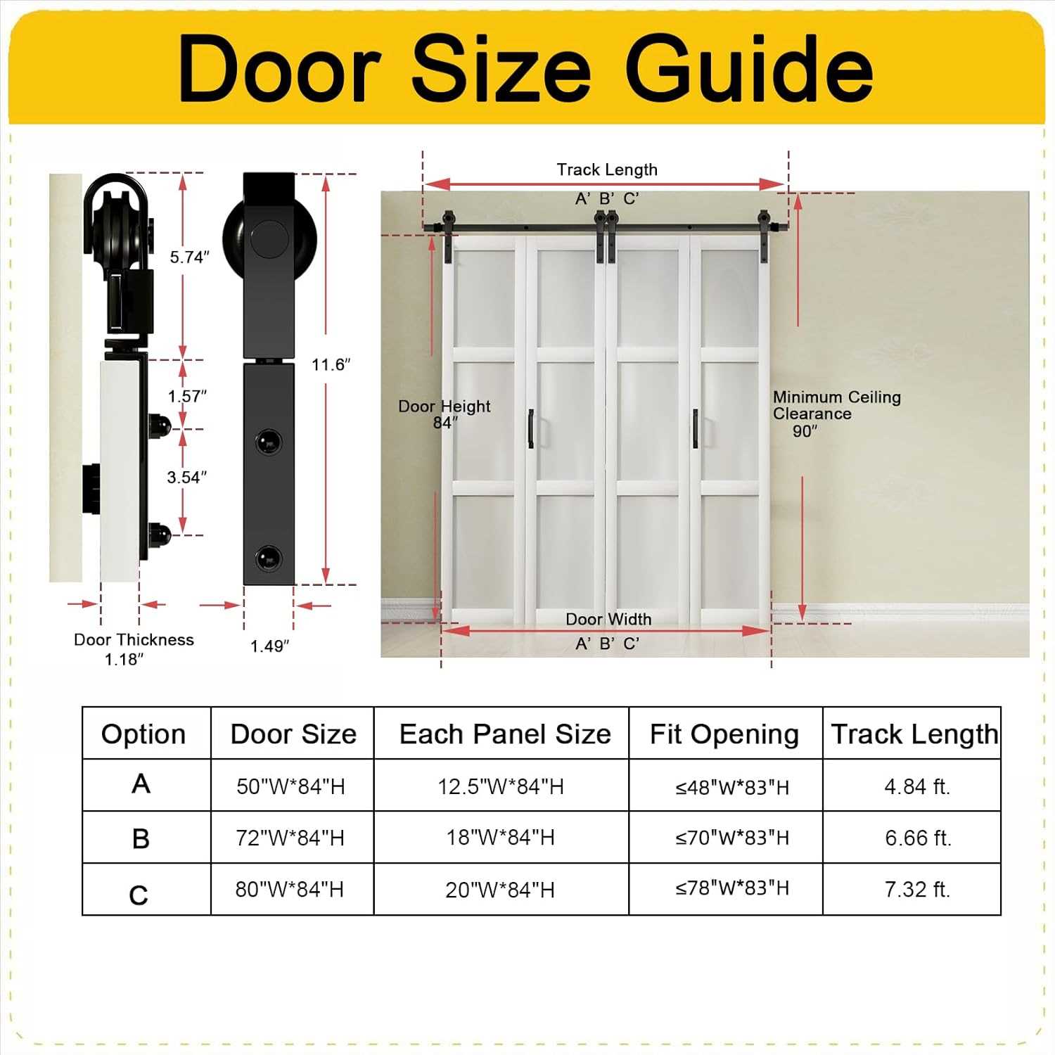 bi fold door parts diagram