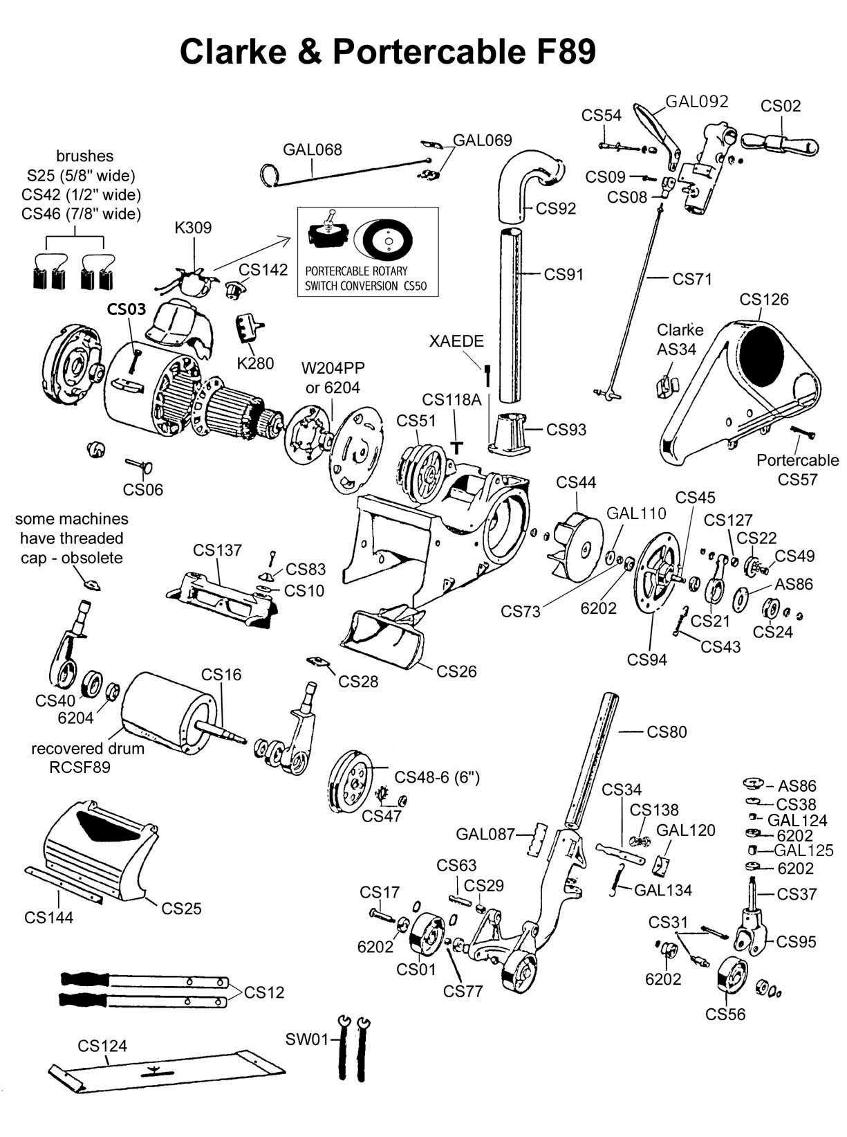 porter cable parts diagram