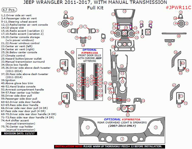 jeep wrangler jk steering parts diagram