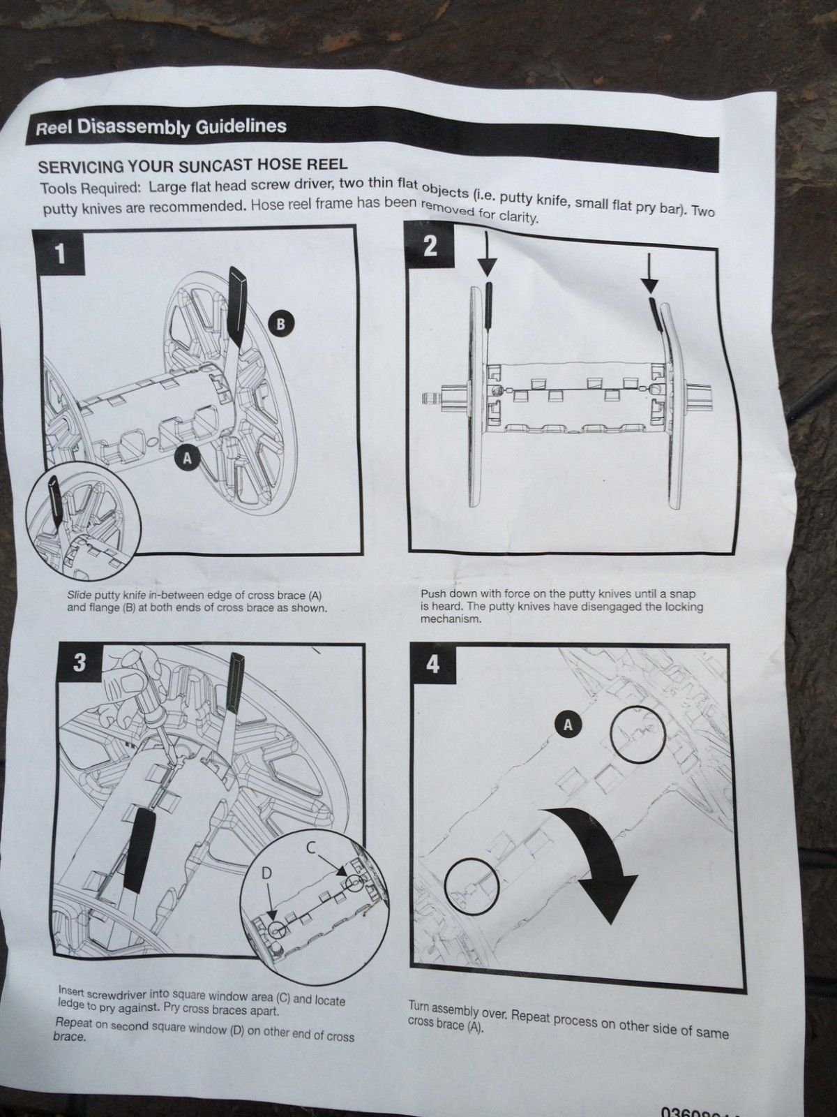 suncast hose reel parts diagram