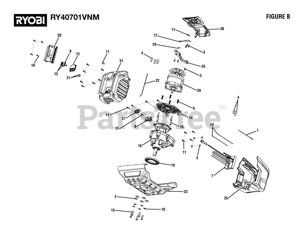 ryobi 40v trimmer parts diagram