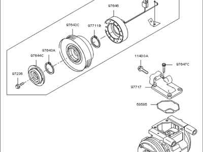 air conditioner compressor parts diagram