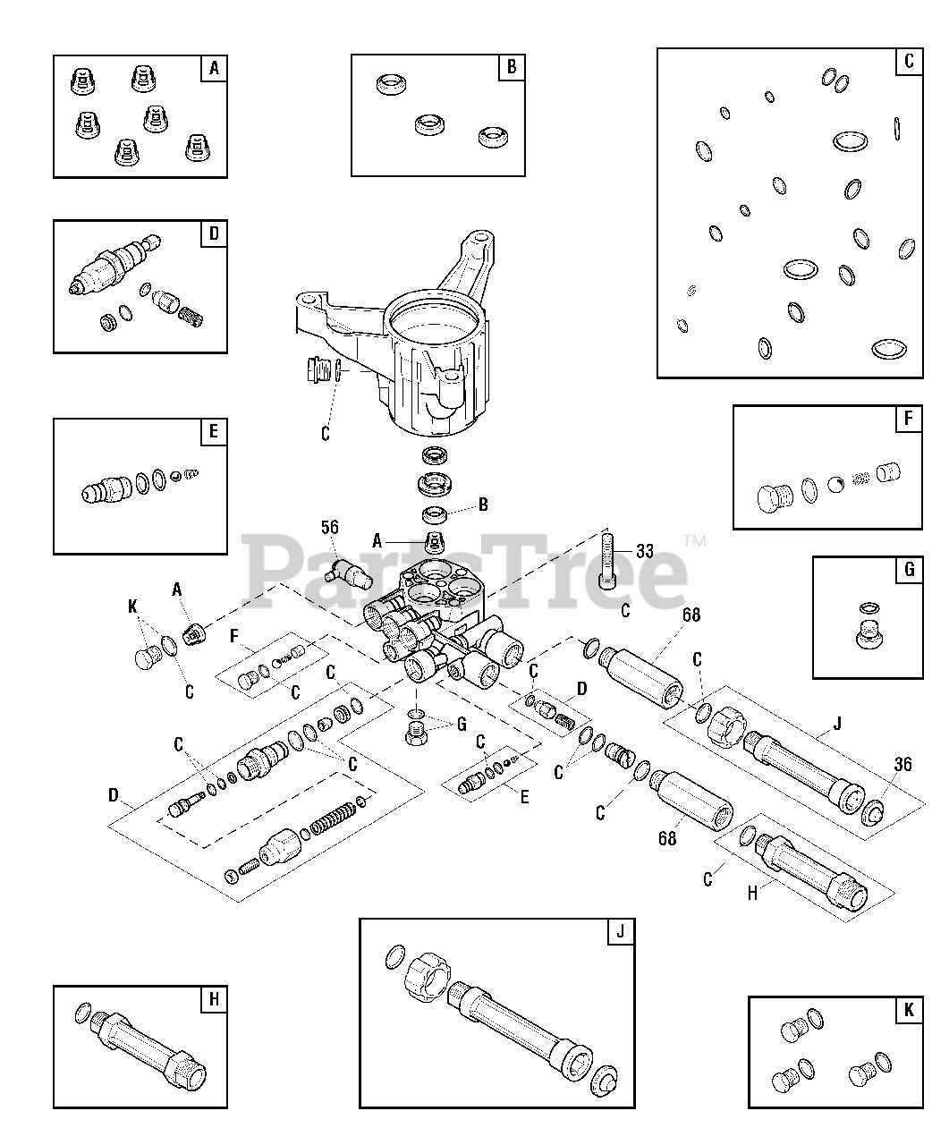 troy bilt 875exi pressure washer parts diagram