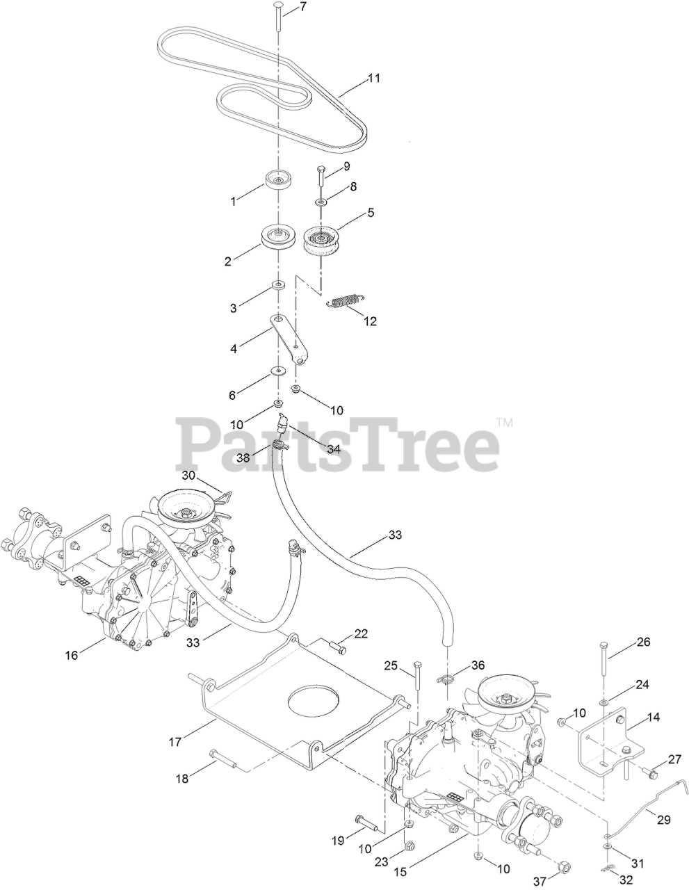 toro timecutter 50 parts diagram