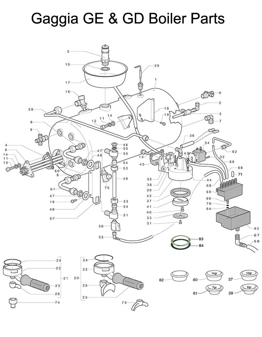 gaggia classic parts diagram