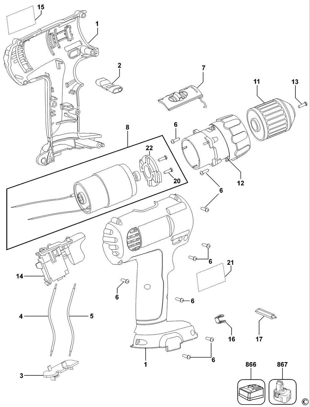 dewalt drill parts diagram