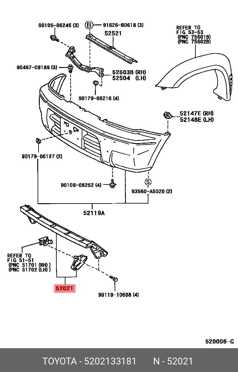 toyota camry front end parts diagram