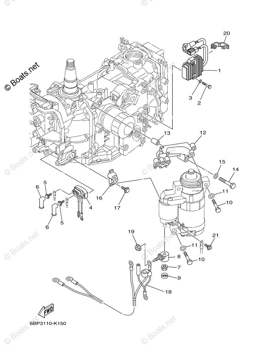 yamaha tilt and trim parts diagram