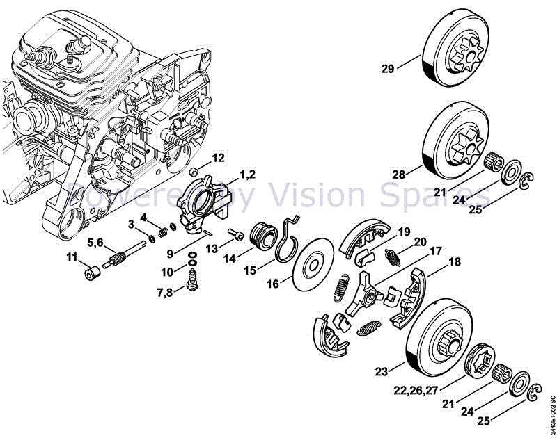 stihl 461 parts diagram