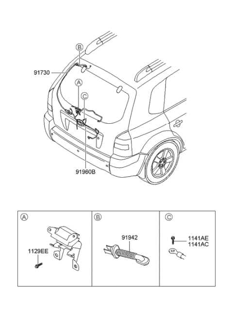 hyundai tucson parts diagram