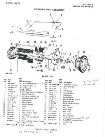 craftsman lawn sweeper parts diagram