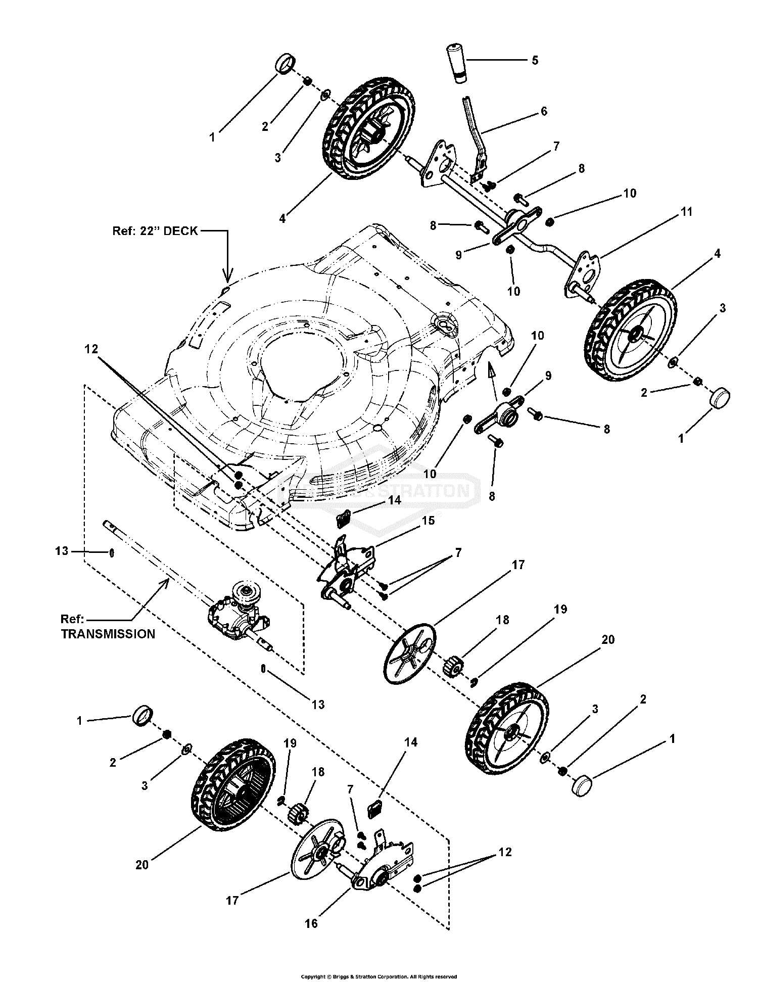 john deere 737 zero turn mower parts diagram