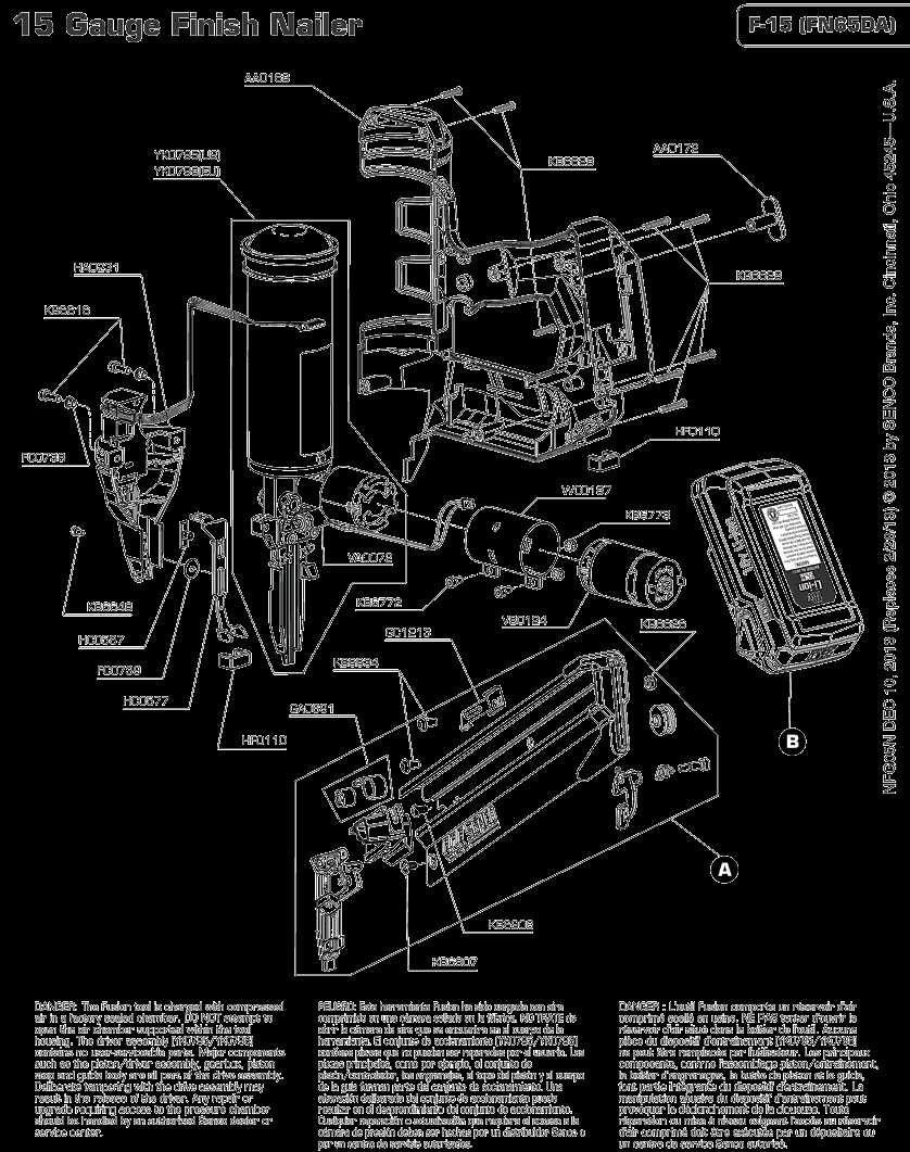 senco nail gun parts diagram