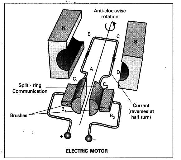 electric motor parts diagram