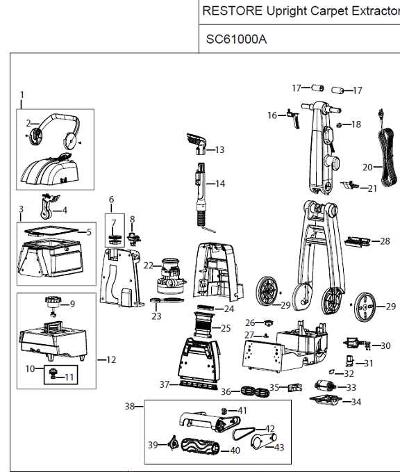 sanitaire vacuum parts diagram