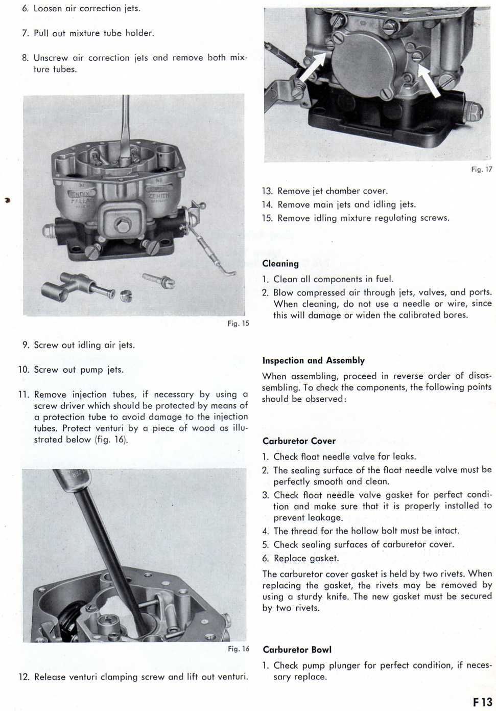 zenith carburetor parts diagram