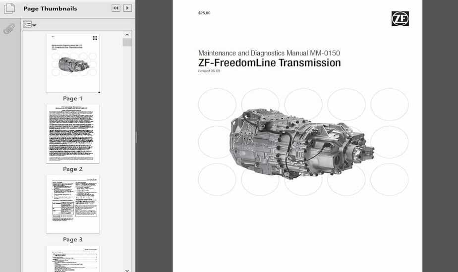 zf marine transmission parts diagram