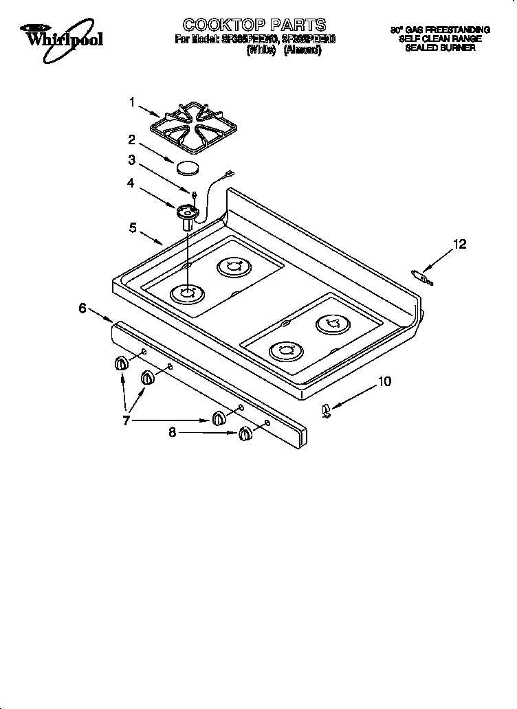 maytag gas range parts diagram