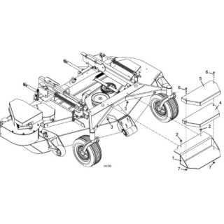 land pride finish mower parts diagram