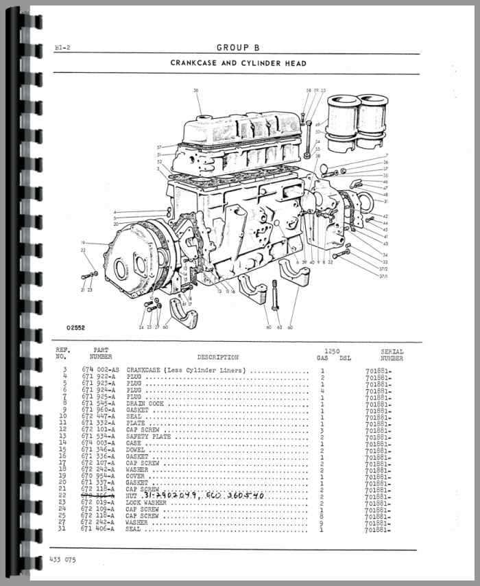 oliver tractor parts diagram